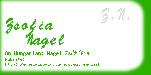 zsofia nagel business card